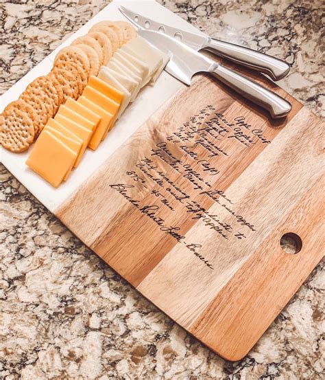 Personalized Charcuterie Board With Knives Etsy