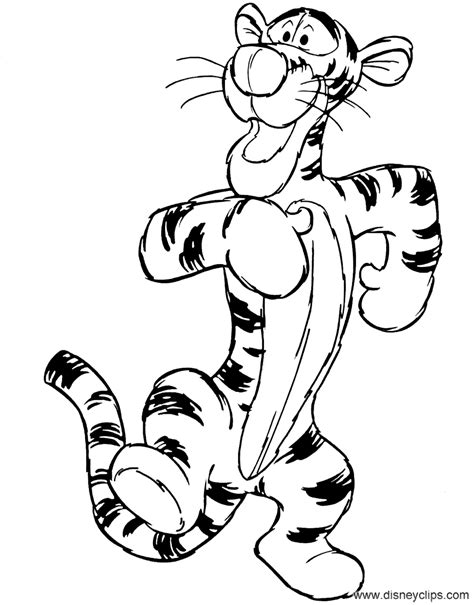 Tigger Drawing Line Clipartmag Sketch Coloring Page