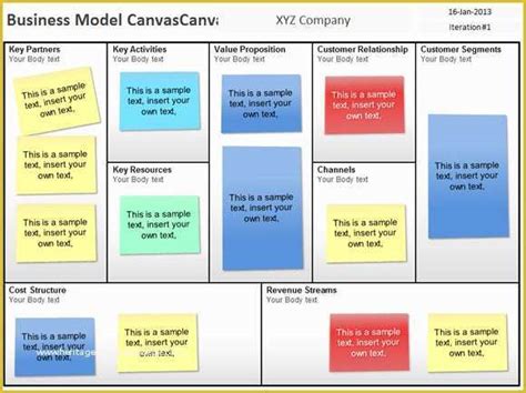 Business Model Canvas Template Word Free Of 5 Best Editable Business