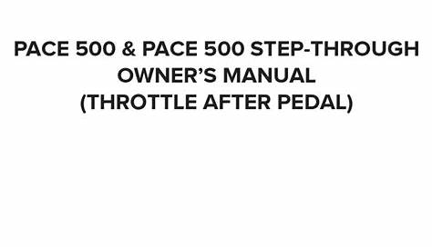 aventon pace 500 owner's manual