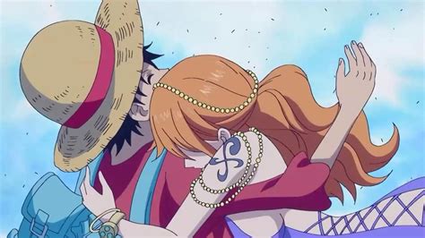 ảnh Của Luffy Và Nami Trong Các Phân đoạn Khác Nhau Của Anime One Piece