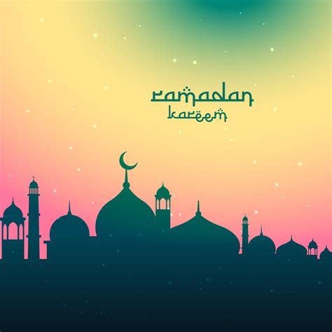 Colorful Ramadan Kareem Festival Greeting Download Free Vector Art