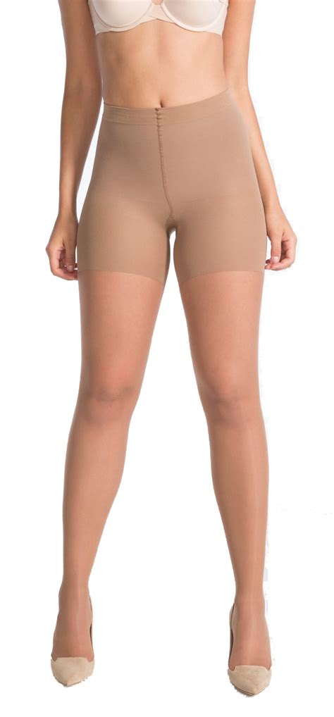 spanx womens luxe body shaping butt and leg slimming sheer tights 60 denier ebay