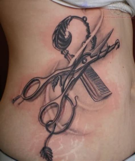 Comb And Scissors Tattoo Design Images And Pictures Becuo Hairdresser