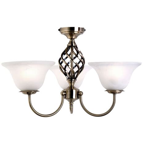 Getting a ceiling light that has an old story to tell via its design is something you hardly want to skip for your conventional home interior. Antique Brass Ceiling Light - Spiral 3 Light Frosted Glass ...