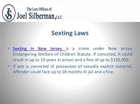 Is Sexting Against The Law In Nj