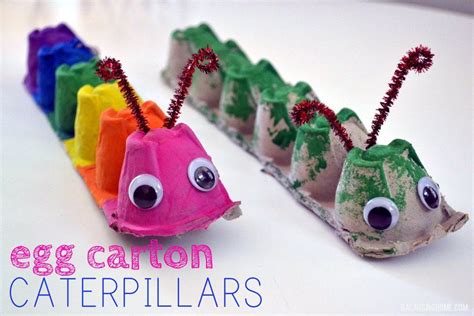 Egg Carton Caterpillar Kids Crafts Spring Crafts For Kids Craft
