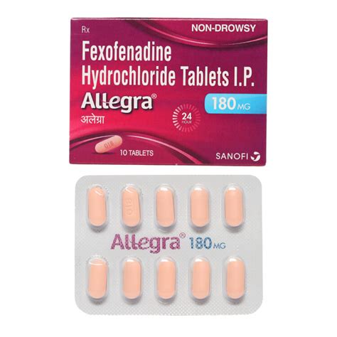 allegra 180 mg tablet uses dosage side effects price composition practo