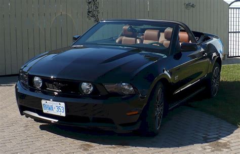 2010 Black Ford Mustang Gt Convertible