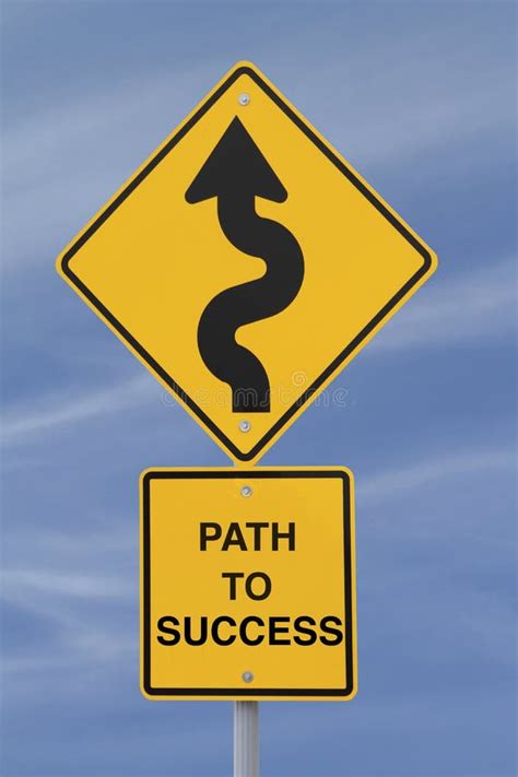 Path To Success Road Sign Stock Photo Image Of Success 24307430