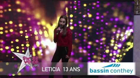 Leticia 13ans Swiss Voice Tour 2019 Bassin Conthey Conthey Youtube