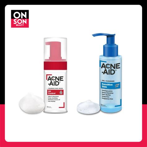 Acne Aid Gel Cleanser Sensitive Skin Foaming Face Wash Oil Control
