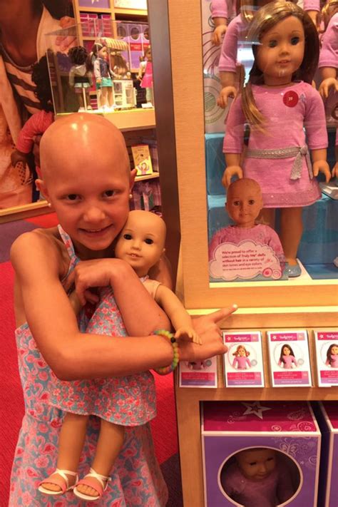 1 mom s touching thank you to american girl for showcasing dolls without hair in stores
