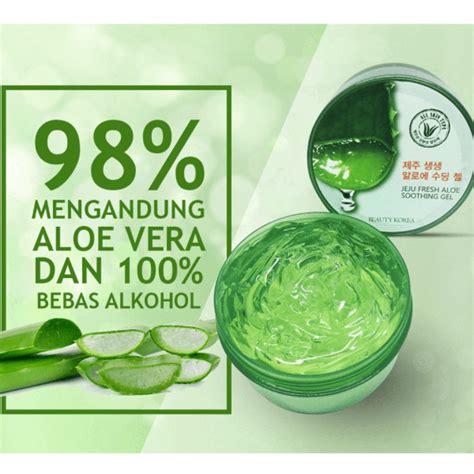 [cod] Gel Aloe Vera Gel Lidah Buaya Gel Hand Sanitizer Jeju Fresh Aloe Vera Soothing Gel 300ml