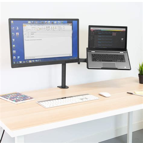 Mount It Laptop And Monitor Desk Mount Fully Adjustable Laptop Mount
