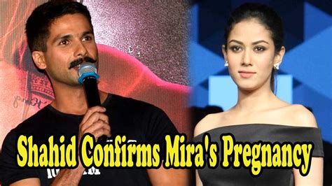 Shahid Kapoor Confirms Wife Mira Rajputs Pregnancy In The Most Epic