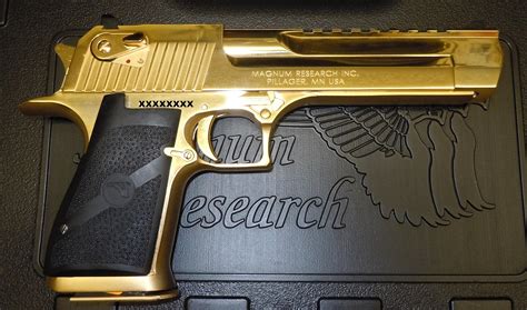 Magnum Research Mk Xix 24k Gold Plated Desert E For Sale