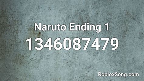 Naruto Ending 1 Roblox Id Roblox Music Codes