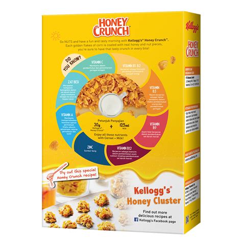 Honey Crunch Corn Flakes Nutty Cereal Kelloggs Id
