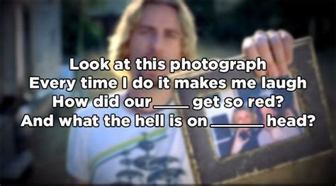 Do You Remember The Lyrics To Photograph By Nickelback Nickelback