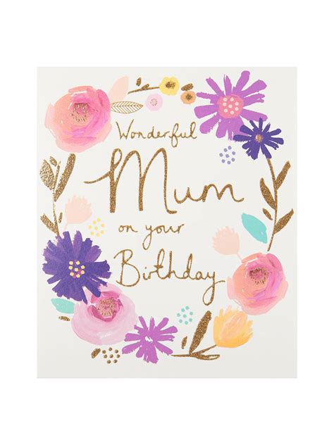 We did not find results for: Woodmansterne Wonderful Mum Birthday Card at John Lewis ...