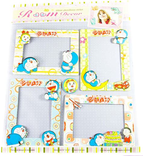 The Souq Doraemon 3d Photo Frame Wall Sticker Set Of 4 Price In India