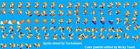 Sonic Chaos Tails Sprites Sonic 2 Palette By Nickyteam2 On Deviantart