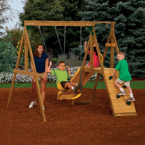 Small Swing Sets Big Fun For Little Yards Outdoor Toys For Kids