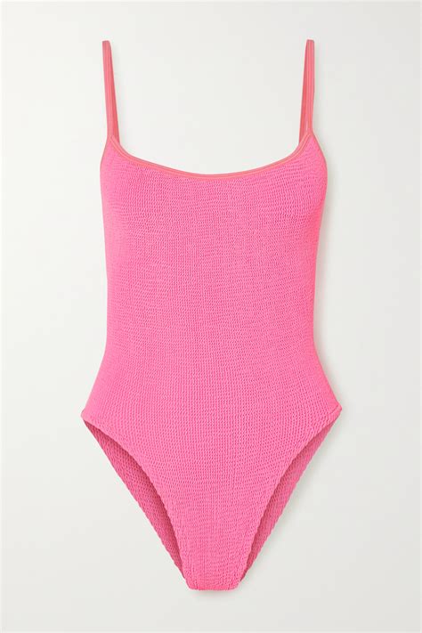 Hunza G Pink Pamela One Piece Swimsuit