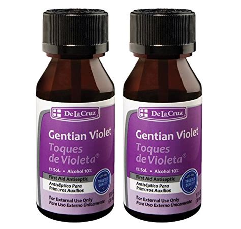 Buy De La Cruz 1 Gentian Violet First Aid Antiseptic Liquid 1 Fl Oz