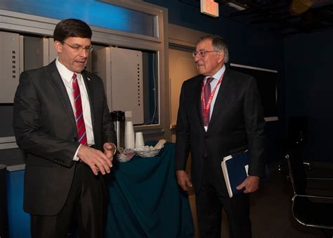 Dvids Images Esper Meets Former Secretary Of Defense Panetta Image