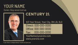 We offer a wide variety of styles, designs, and templates, allowing you to design a business card that appeals to your ideal client. PrintForLessCanada.com - Century 21 Business Cards Full ...