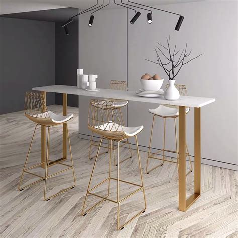 Marble Bar Table Living Room High Table Leaning Wall Table Bar Table