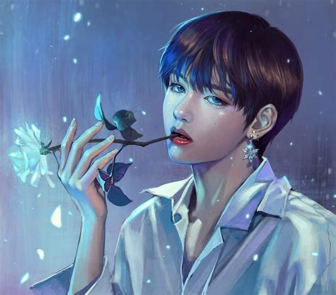 Pin By Vanila🎐 On Btsfanart Taehyung Fanart Bts Fanart Bts Drawings