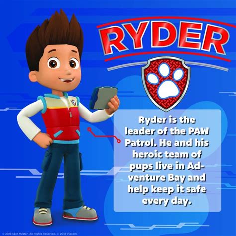 A Cartoon Character Holding A Cell Phone With The Caption Ryder Is The