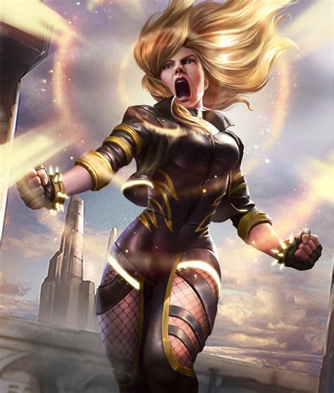 Injustice 2 Black Canary Card Art With Images Dc Comics Art Black