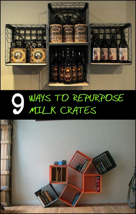 Nine Ways To Repurpose Milk Crates The Owner Builder Network Milk Crate Furniture Milk