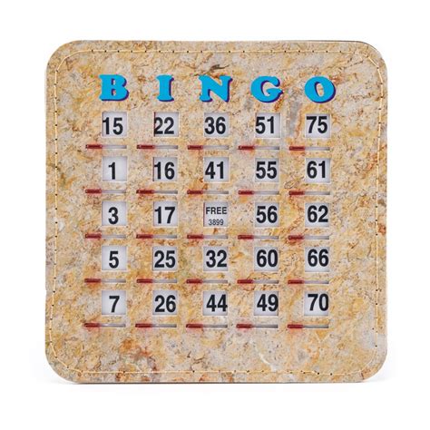 Senior Friendly Tab Stitched Bingo Shutter Slide Cards Bingo Cards
