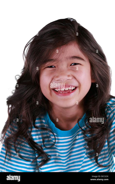 Happy Seven Year Old Girl Stock Photo Alamy
