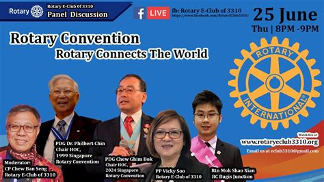 Panel Discussion Singapore Rotary Convention 2024 Rotary Connects