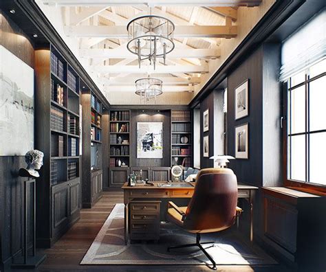 Bn02 Residental On Behance Home Office Library Ideas Home Library