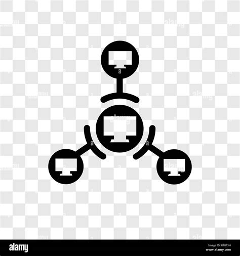Network Vector Icon Isolated On Transparent Background Network