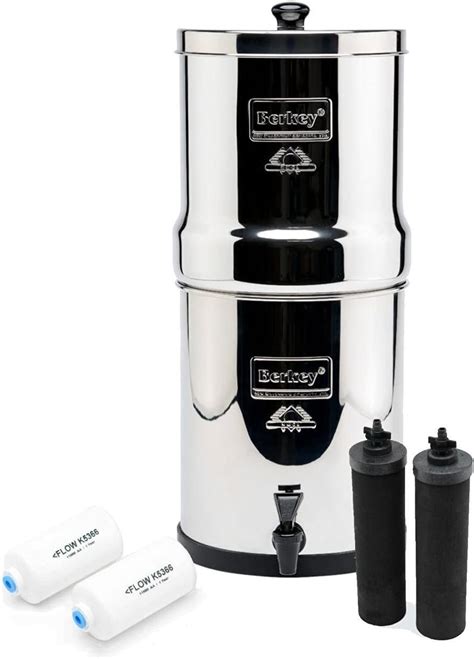 Royal Berkey Water Filter Complete With 2 Black Purifiers Elements With