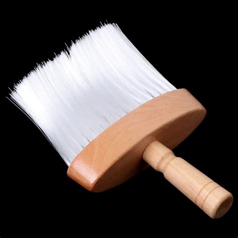 Wood Neck Duster Clean Brush For Pro Salon Barbers Hair Cutting