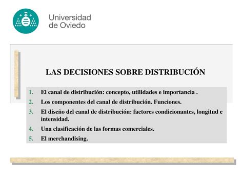 PPT LAS DECISIONES SOBRE DISTRIBUCIÓN PowerPoint Presentation free