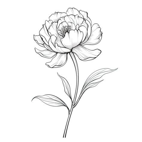 Premium AI Image Rose Peony Flower Ai Generated