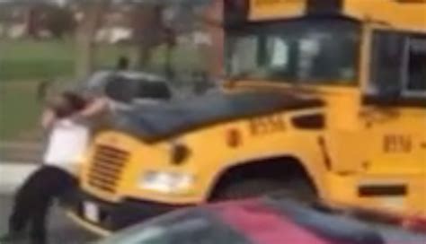 Caught On Camera Dad Dragged By School Bus