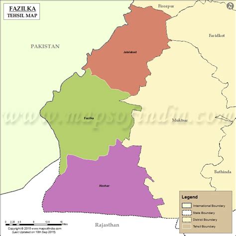 Fazilka Tehsil Map