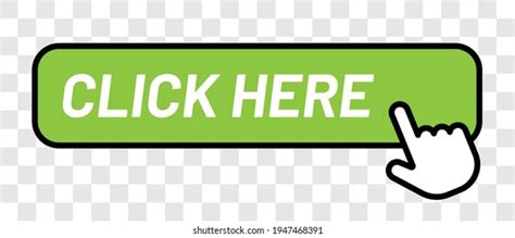 Click Here Green Button Vector Element Stock Vector Royalty Free