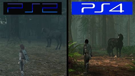 Shadow Of The Colossus Remake Gameplay Comparison Ps4 Vs Ps2 Youtube